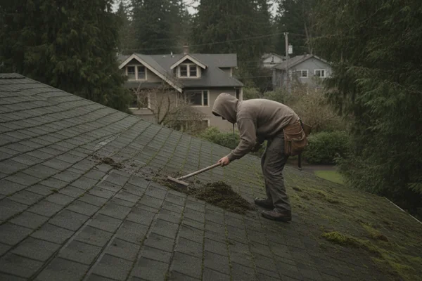 Roof Moss & Algae Removal in Tacoma, Washington